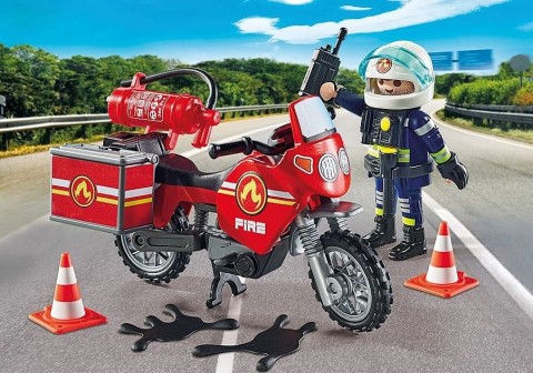 Set de figurine Action Heroes 71466 Motocicleta pompierilor la locul accidentuluiIVET.RO - Reduceri de până la -80%