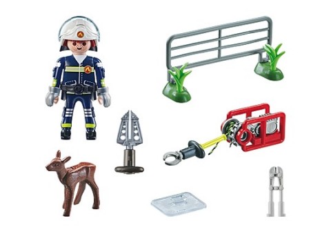 Set de figurine Action Heroes 71467 Pompieri - Salvarea animalelorIVET.RO - Reduceri de până la -80%