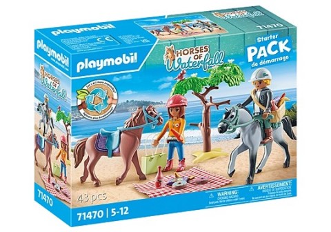 Set de figurine Horses 71470 Excursie călare pe plajă cu Amelia și BenIVET.RO - Reduceri de până la -80%