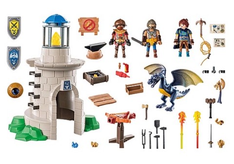 Set figurine Novelmore 71483 Turnul cavalerilor cu fierar și dragonIVET.RO - Reduceri de până la -80%