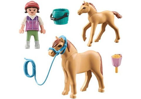 Set figurine Horses 71498 Copil cu ponei și mânzIVET.RO - Reduceri de până la -80%