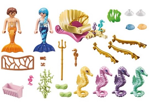 Set figurine Princess Magic 71500 Locuitorii subacvatici cu trăsura căluților de mareIVET.RO - Reduceri de până la -80%