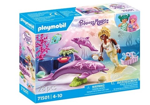 Set de figurine Princess Magic 71501 Sirenă cu delfiniIVET.RO - Reduceri de până la -80%