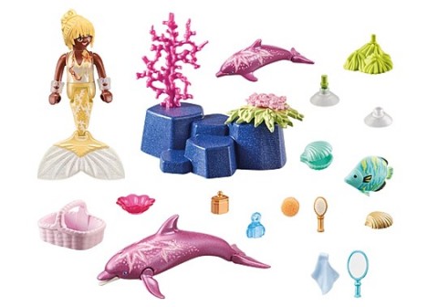 Set de figurine Princess Magic 71501 Sirenă cu delfiniIVET.RO - Reduceri de până la -80%