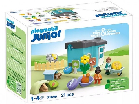 Set cu figurine Junior 71690 Hotel pentru animale cu distribuitor de hranăIVET.RO - Reduceri de până la -80%
