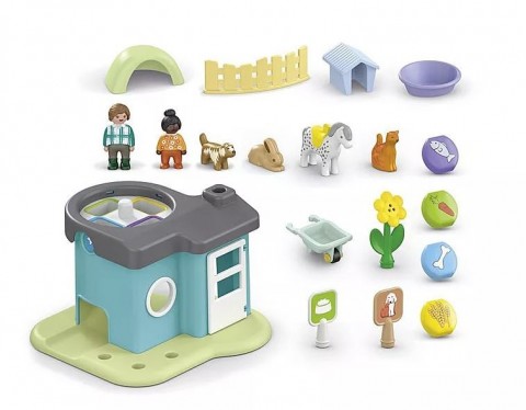 Set cu figurine Junior 71690 Hotel pentru animale cu distribuitor de hranăIVET.RO - Reduceri de până la -80%