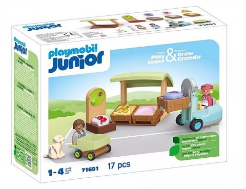 Set figurine Junior 71691 Tarabă ecologică cu stivuitorIVET.RO - Reduceri de până la -80%