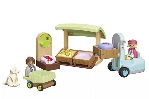 Set figurine Junior 71691 Tarabă ecologică cu stivuitorIVET.RO - Reduceri de până la -80%