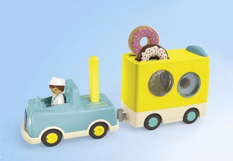 Set cu figurine Junior 71702 Camionul cu Gogoși cu funcție de asamblare și sortareIVET.RO - Reduceri de până la -80%