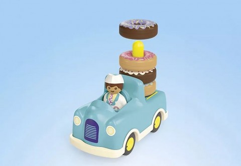 Set cu figurine Junior 71702 Camionul cu Gogoși cu funcție de asamblare și sortareIVET.RO - Reduceri de până la -80%