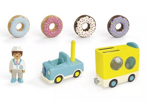 Set cu figurine Junior 71702 Camionul cu Gogoși cu funcție de asamblare și sortareIVET.RO - Reduceri de până la -80%