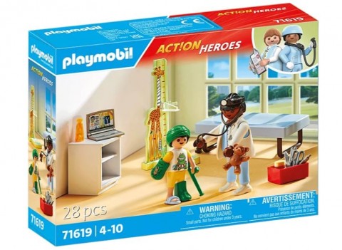 Set de figurine Action Heroes 71619 Pediatru cu ursuleț de plușIVET.RO - Reduceri de până la -80%
