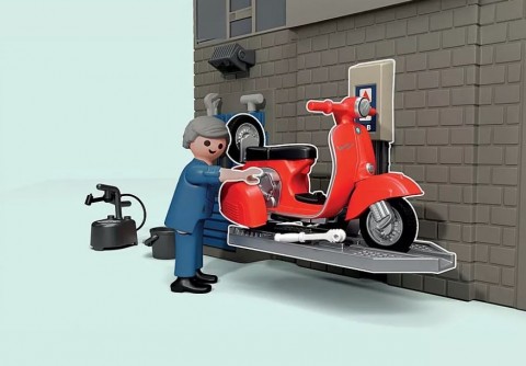 Set figurine Vespa 71620 Garaj Vespa din anii '60IVET.RO - Reduceri de până la -80%