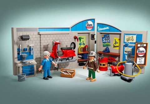 Set figurine Vespa 71620 Garaj Vespa din anii '60IVET.RO - Reduceri de până la -80%