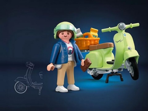 Set figurine Vespa 71621 1969 Vespa 150 Sprint Veloce, verde deschisIVET.RO - Reduceri de până la -80%