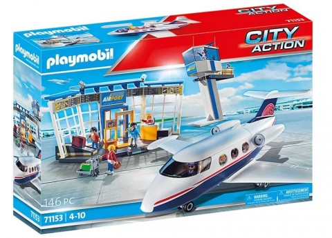 City Action 71153 Aeroport cu set de figurine și avionIVET.RO - Reduceri de până la -80%