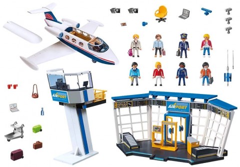 City Action 71153 Aeroport cu set de figurine și avionIVET.RO - Reduceri de până la -80%
