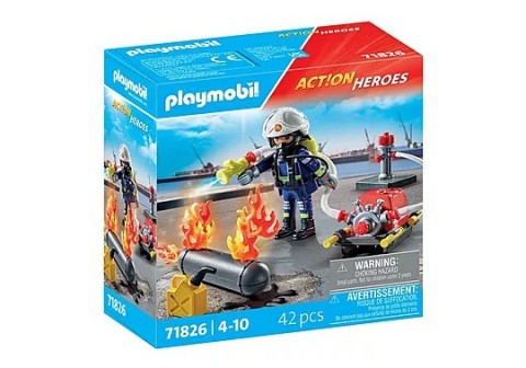 Action Heroes 71826 Pompier cu pompă de apăIVET.RO - Reduceri de până la -80%