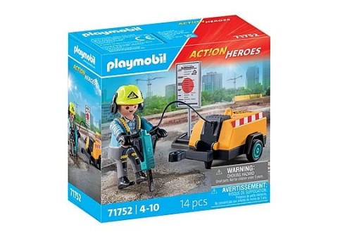 Action Heroes 71752 Muncitor în construcții cu ciocan pneumaticIVET.RO - Reduceri de până la -80%