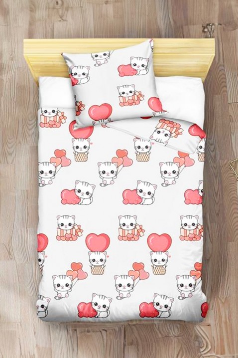 Lenjerie de pat pentru copii DREXY 140x200 cm bumbac, Culoare: alb, IVET.RO - Reduceri de până la -80%