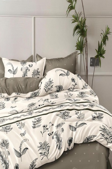 Lenjerie de pat MOLXERA 200x220 cm bumbac, Culoare: alb, IVET.RO - Reduceri de până la -80%