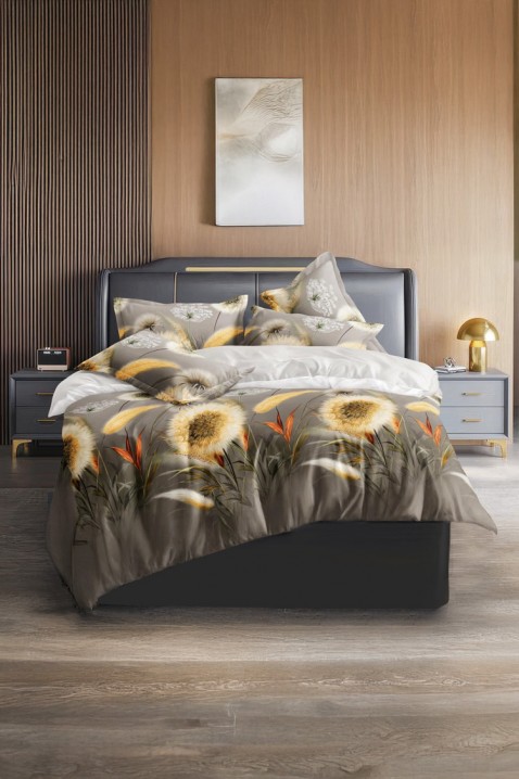 Lenjerie de pat TERUVKA 200x220 cm bumbac 4 piese, Culoare: multicolor, IVET.RO - Reduceri de până la -80%