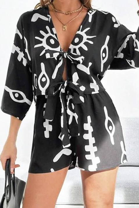 Set BONITTA BLACK, Culoare: negru și alb, IVET.RO - Reduceri de până la -80%