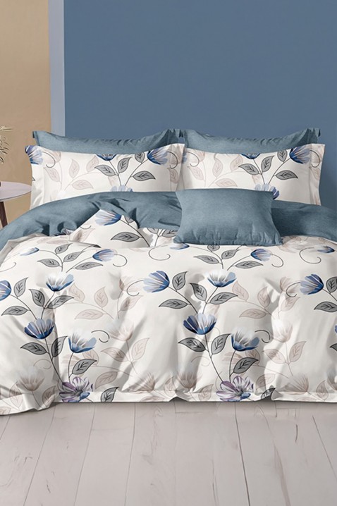 Lenjerie de pat BLOPELXA 200x220 cm bumbac 4 piese, Culoare: multicolor, IVET.RO - Reduceri de până la -80%