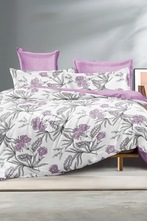 Lenjerie de pat MONTELDA 200x220 cm bumbac 4 piese, Culoare: multicolor, IVET.RO - Reduceri de până la -80%