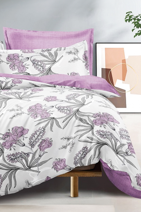 Lenjerie de pat MONTELDA 200x220 cm bumbac 4 piese, Culoare: multicolor, IVET.RO - Reduceri de până la -80%