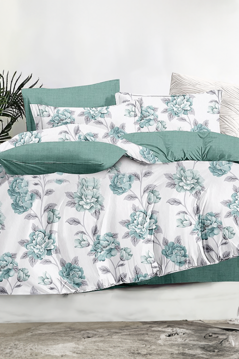 Lenjerie de pat CLOREFA 200x220 cm bumbac 4 piese, Culoare: multicolor, IVET.RO - Reduceri de până la -80%