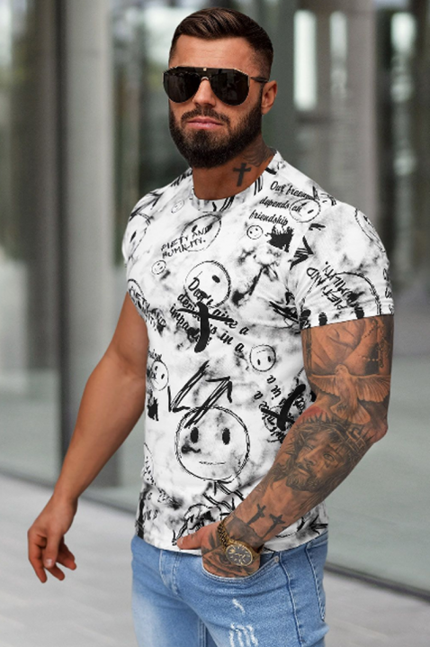 Tricou bărbați MEZDO, Culoare: negru și alb, IVET.RO - Reduceri de până la -80%