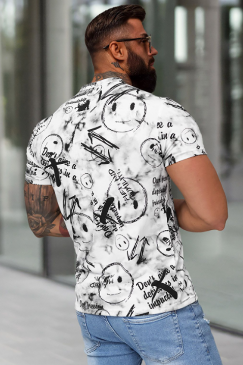 Tricou bărbați MEZDO, Culoare: negru și alb, IVET.RO - Reduceri de până la -80%