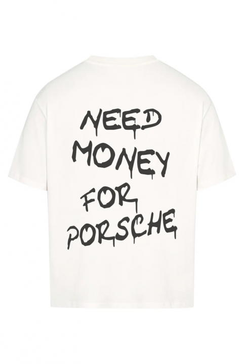 Tricou bărbați NEED MONEY FOR PORSCHE, Culoare: alb, IVET.RO - Reduceri de până la -80%