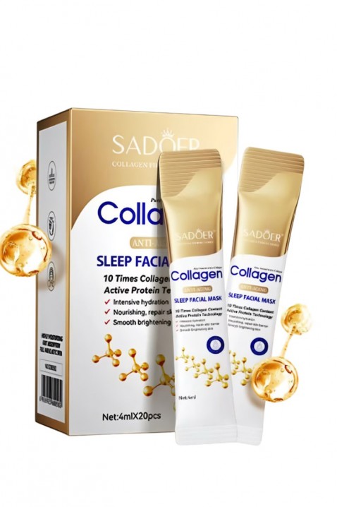 Mască de noapte pentru față SADOER Collagen Facial Mask 20×4 mlIVET.RO - Reduceri de până la -80%