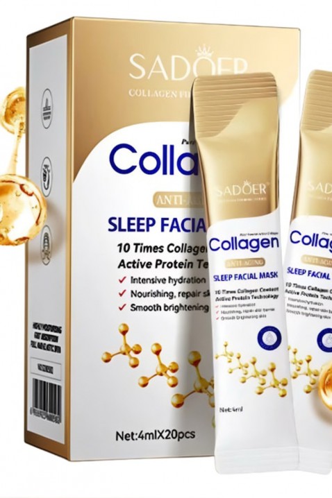 Mască de noapte pentru față SADOER Collagen Facial Mask 20×4 mlIVET.RO - Reduceri de până la -80%