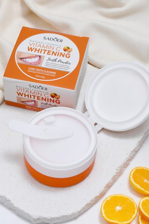 Pudra pentru albirea dintilor SADOER Whitening Vitamin CIVET.RO - Reduceri de până la -80%