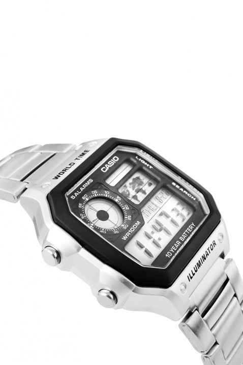 Ceas pentru bărbați CASIO AE-1200WHD-1AVDF, Culoare: argintiu, IVET.RO - Reduceri de până la -80%
