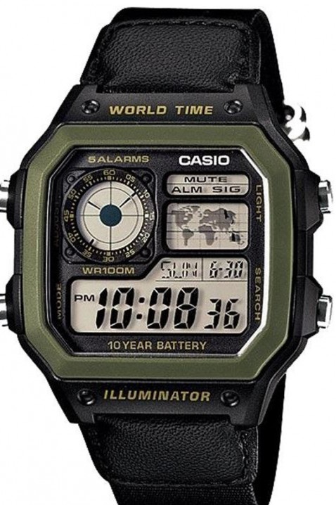 Ceas pentru bărbați CASIO AE-1200WHB-1BVDF, Culoare: multicolor, IVET.RO - Reduceri de până la -80%