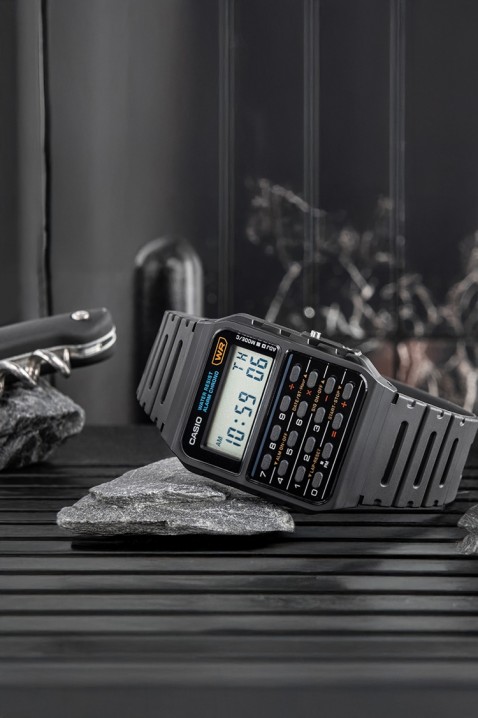 Ceas pentru bărbați CASIO CA-53W-1Z, Culoare: negru, IVET.RO - Reduceri de până la -80%