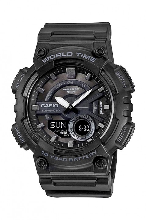 Ceas pentru bărbați CASIO AEQ-110W-1BVDF, Culoare: negru, IVET.RO - Reduceri de până la -80%