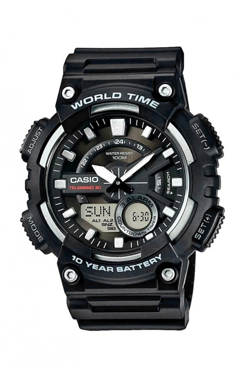 Ceas pentru bărbați CASIO AEQ-110W-1AVDF, Culoare: negru, IVET.RO - Reduceri de până la -80%