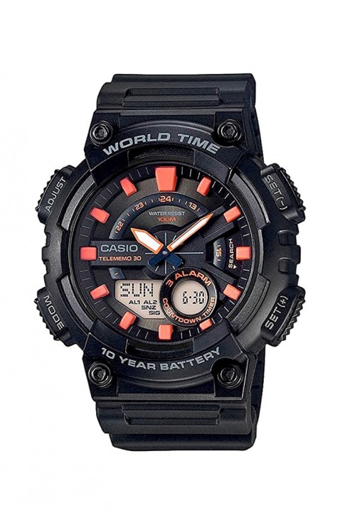 Ceas pentru bărbați CASIO AEQ-110W-1A2VDF, Culoare: negru, IVET.RO - Reduceri de până la -80%