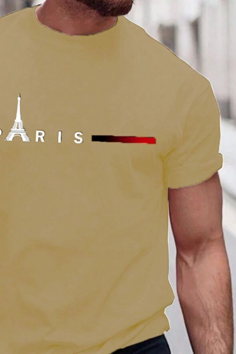 Tricou bărbați SHELVI BEIGE, Culoare: bej, IVET.RO - Reduceri de până la -80%