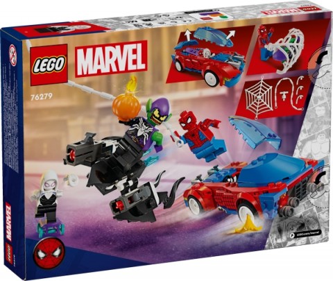 76279 | Mașina de curse a lui Spider-Man cu Venom și Green GoblinIVET.RO - Reduceri de până la -80%