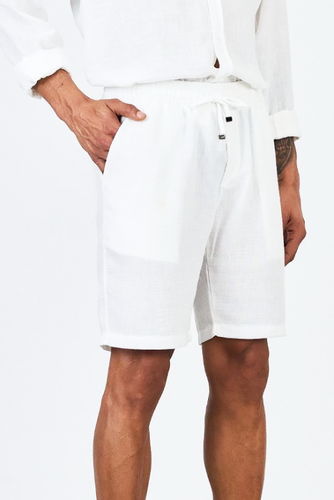 Pantaloni scurți pentru bărbați JORVO WHITE, Culoare: alb, IVET.RO - Reduceri de până la -80%