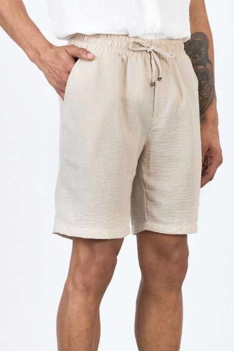 Pantaloni scurți pentru bărbați JORVO BEIGE, Culoare: bej, IVET.RO - Reduceri de până la -80%