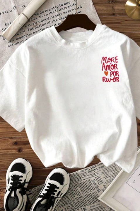 Tricou AMORE WHITE, Culoare: alb, IVET.RO - Reduceri de până la -80%