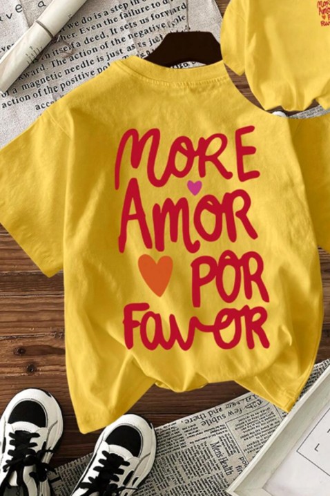 Tricou AMORE YELLOW, Culoare: galben, IVET.RO - Reduceri de până la -80%