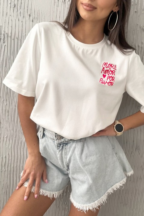 Tricou AMORE WHITE, Culoare: alb, IVET.RO - Reduceri de până la -80%